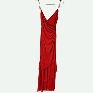 Vintage Red Beaded Prom Dress from Windsor